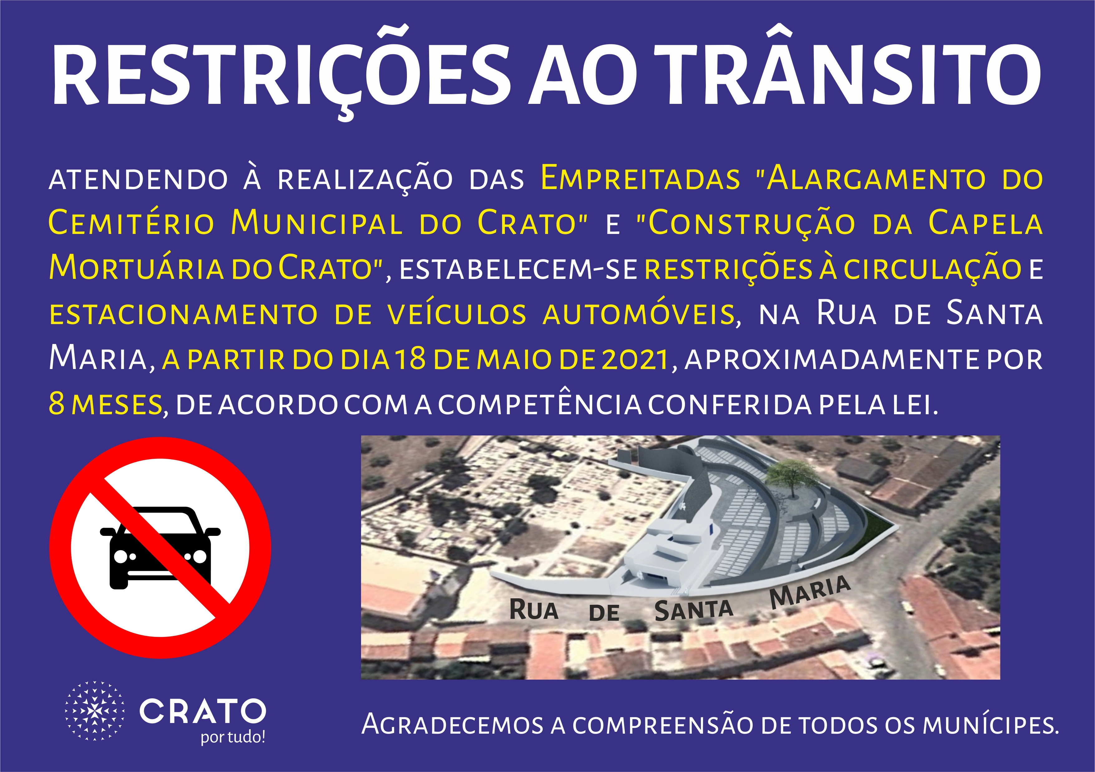 Restricoes ao transito Alargamento cemit erio