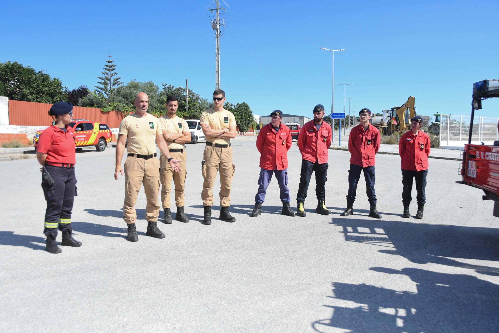 Operacionais das Juntas de Freguesia treinam o uso dos kit’s de 1ª intervenção nos incêndios
