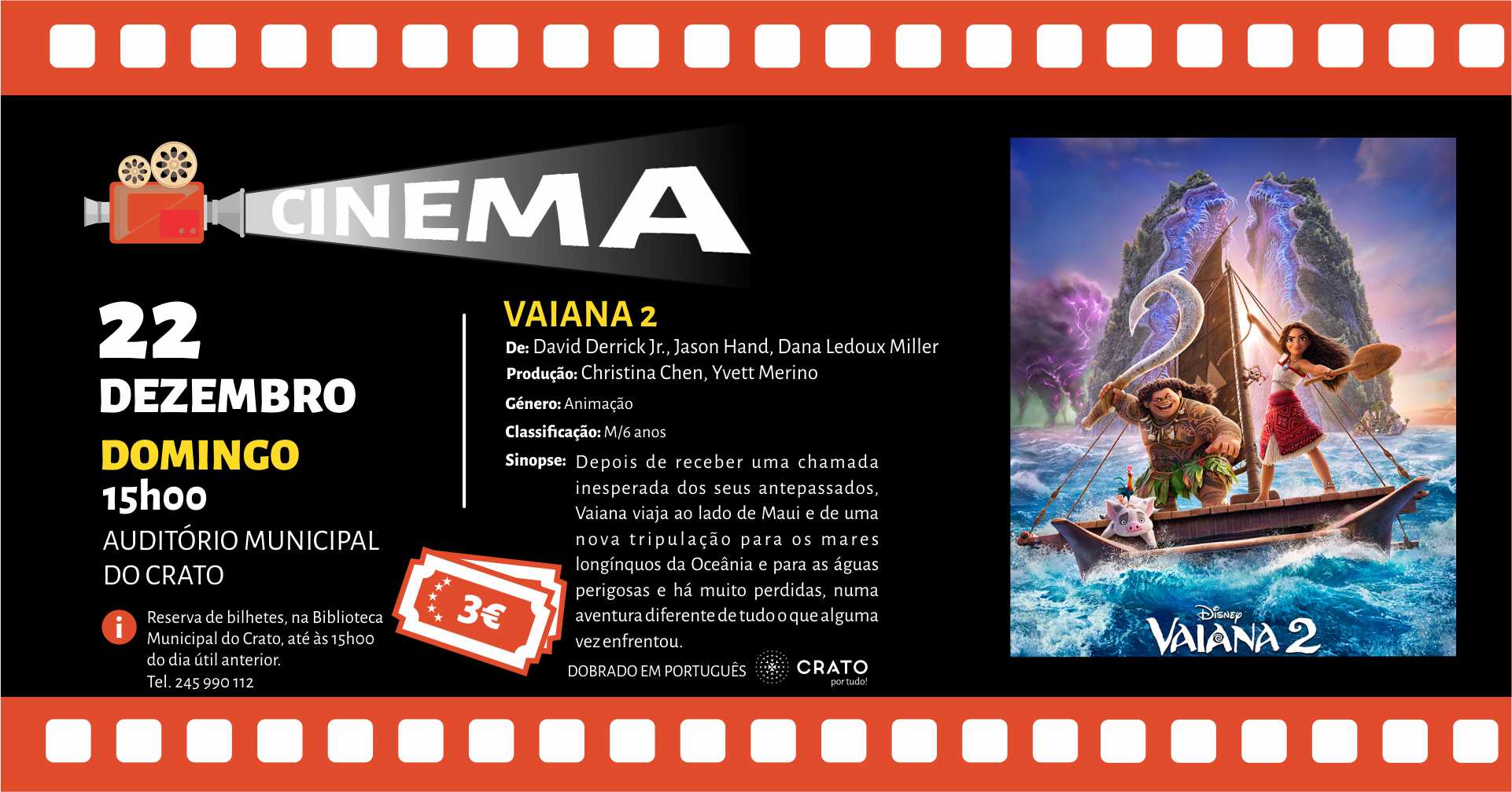 Cinema Matiné – Vaiana 2