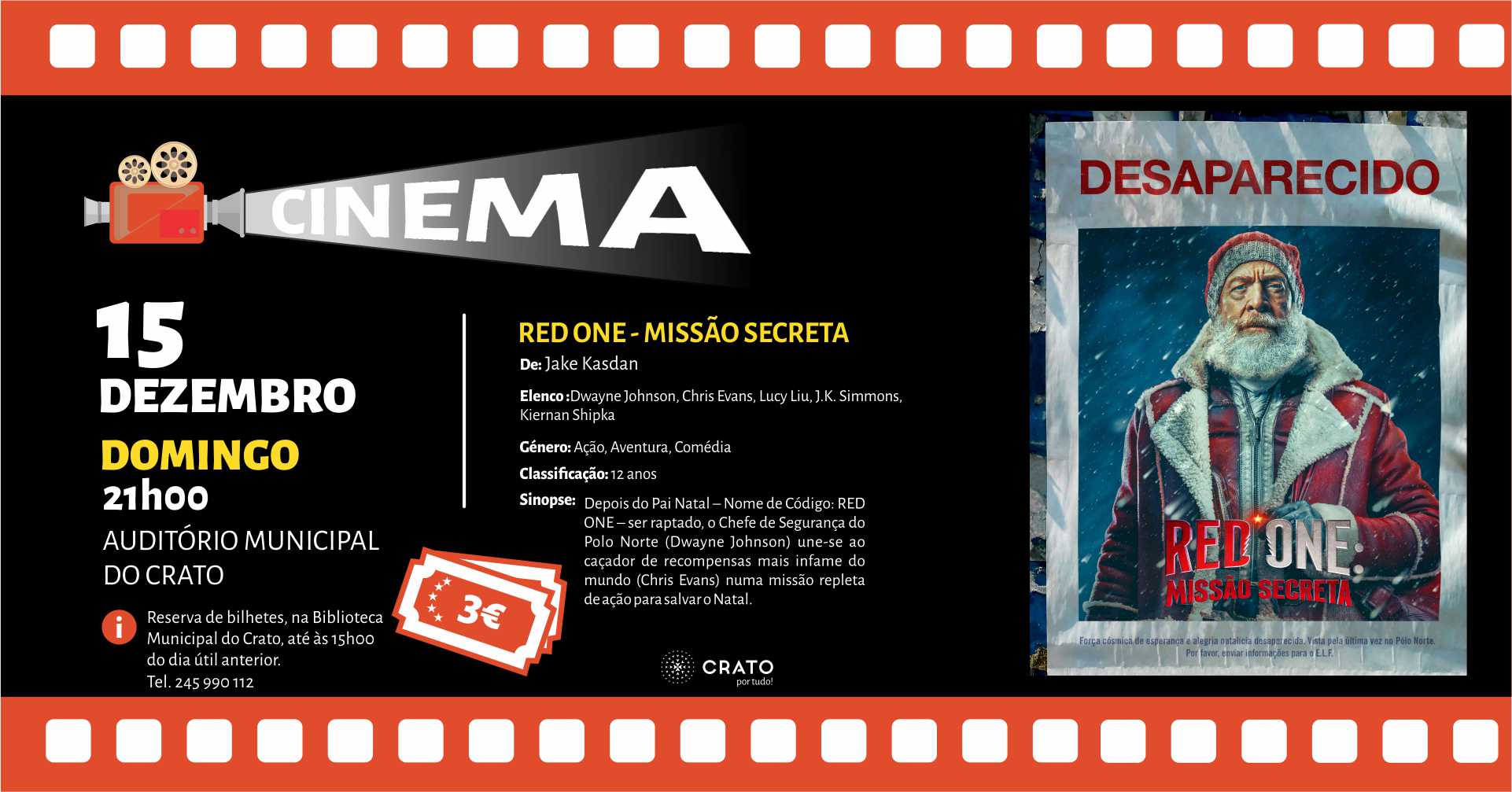 CINEMA – Filme RED ONE – MISSÃO SECRETA