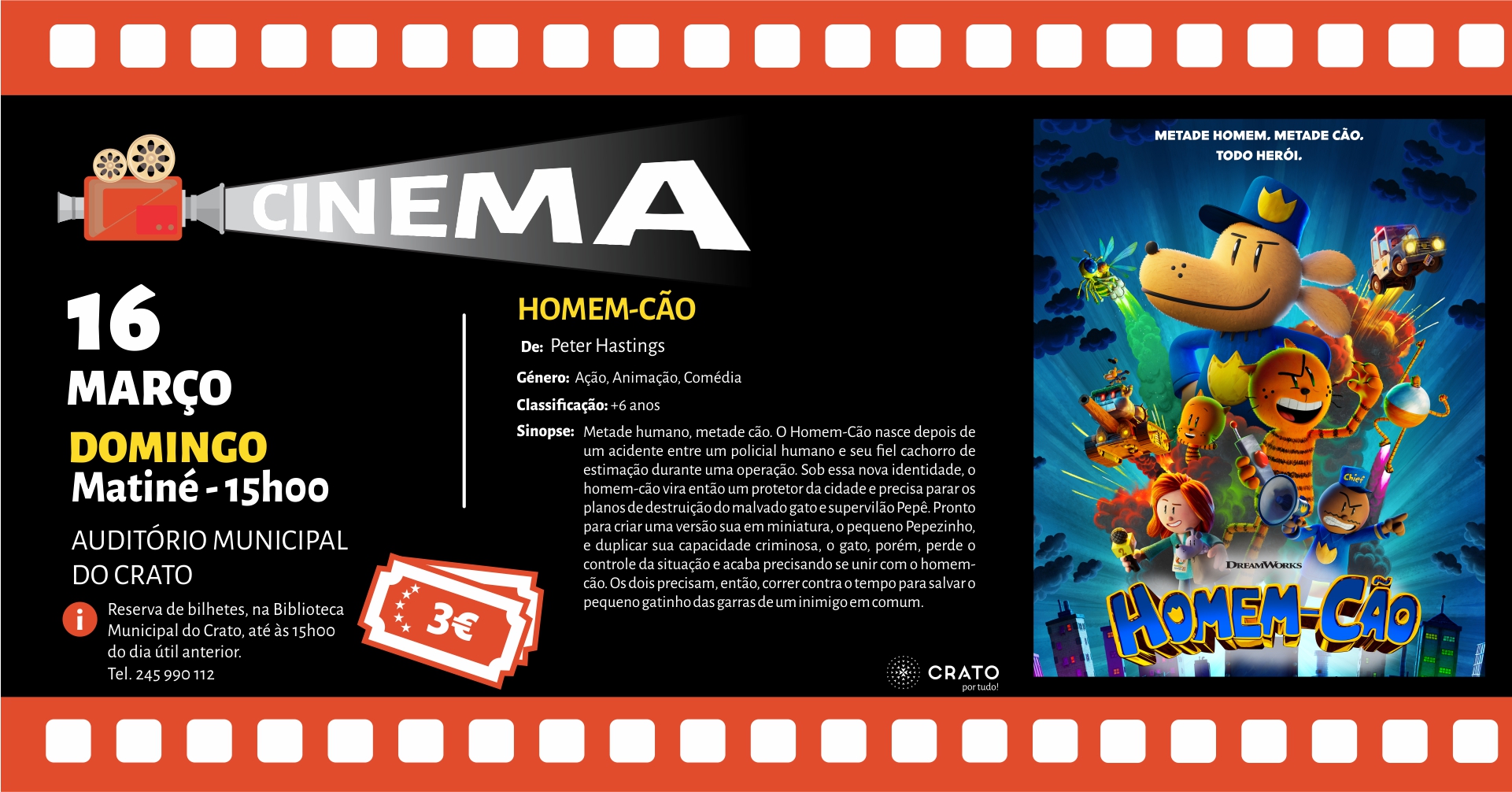 CINEMA – Filme “Homem-Cão”