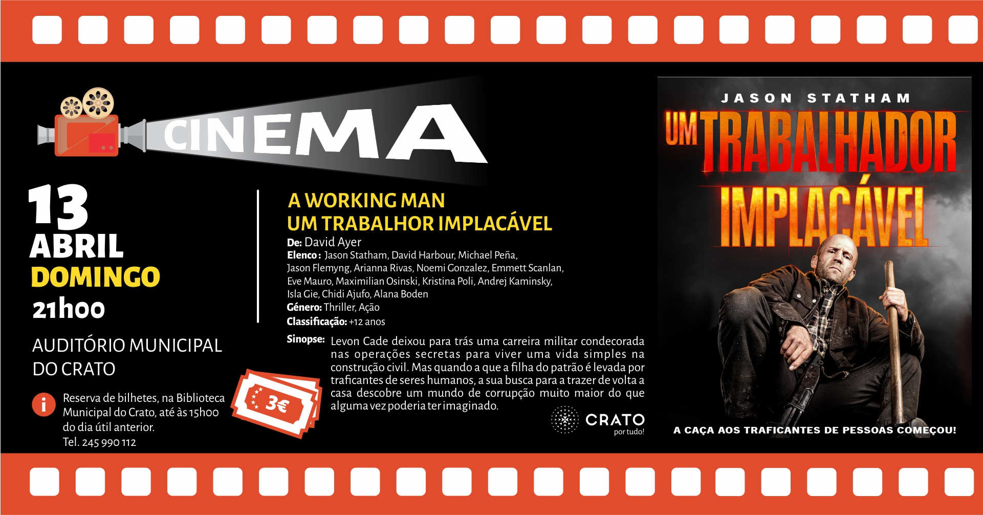 Cinema – Filme “A Working Man – Um trabalhador Implacável”
