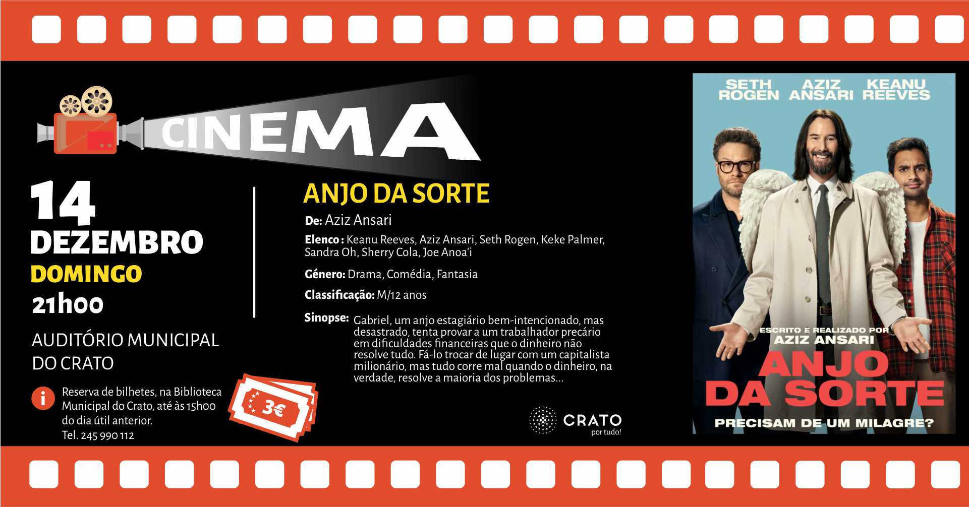 CINEMA – Filme ANJO DA SORTE