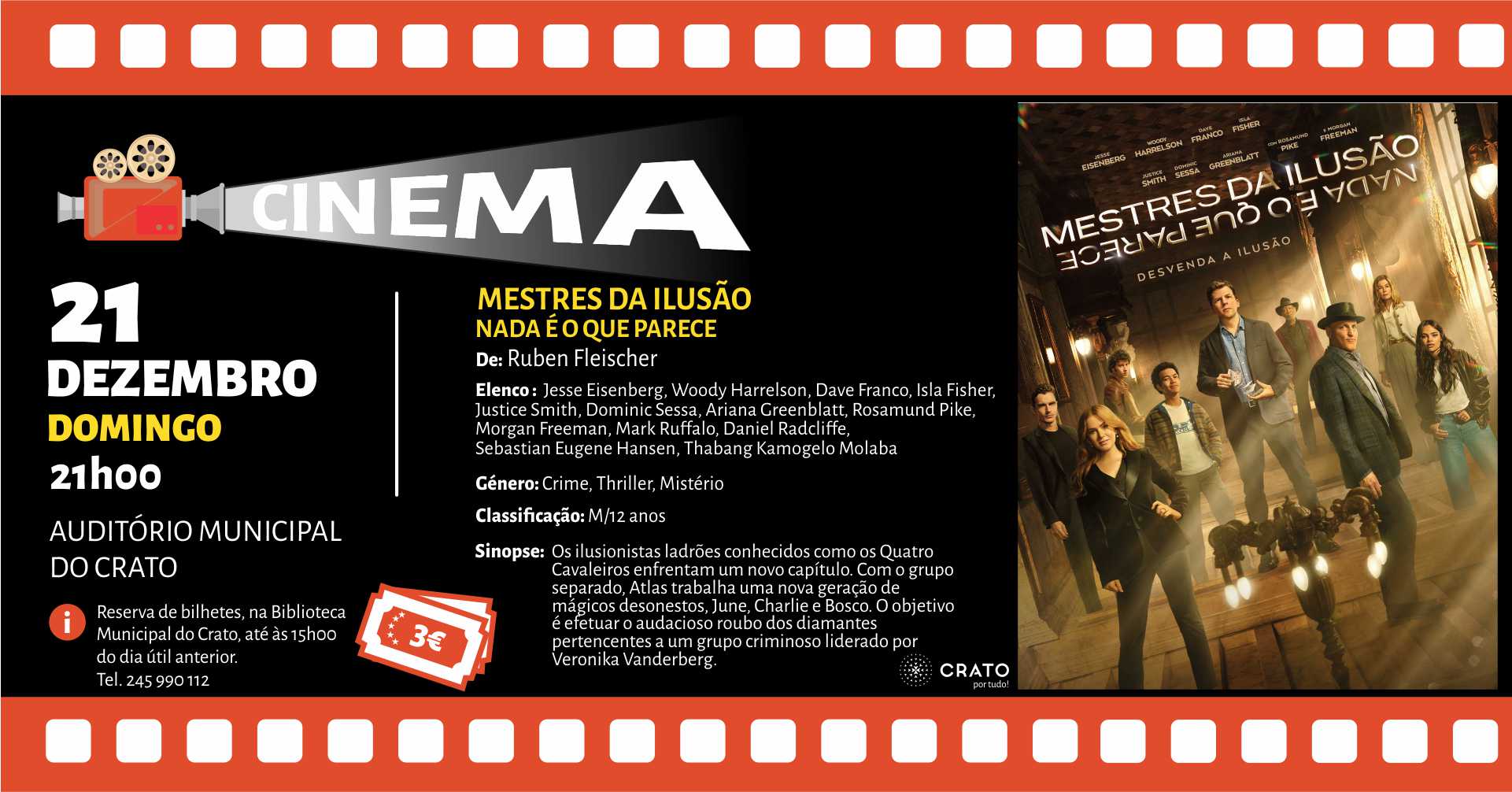 CINEMA – Filme MESTRES DA ILUSÃO – NADA É O QUE PARECE